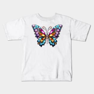 Bejeweled Butterfly #8 Kids T-Shirt